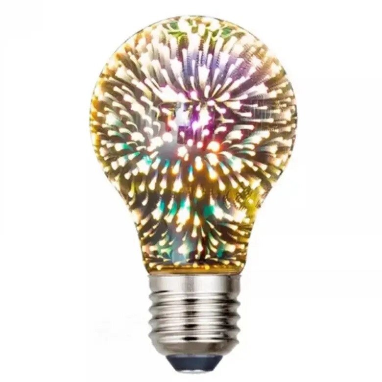 Декоративна лампочка E27 світлодіодна 3D Феєрверк A60 LED 8809 CNV від компанії інтернет-магазин "БИТПРОМТОРГ" - фото 1