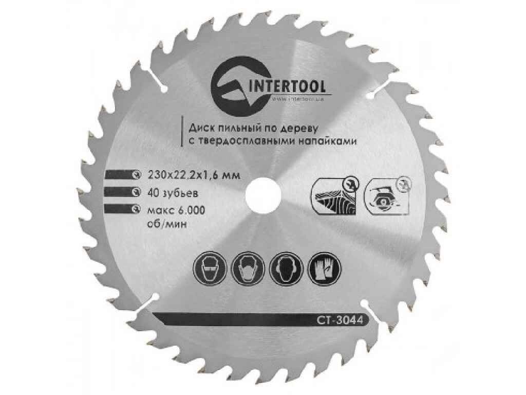 Диск по дереву 230х30мм 40 зубів CT-3046 ТМ INTERTOOL від компанії інтернет-магазин "БИТПРОМТОРГ" - фото 1