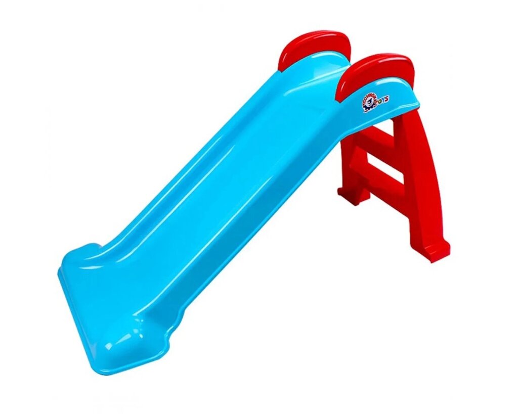 Дитяча гірка для катання Technok Toys 123 x 51 x 71 см Blue and red (109305) від компанії інтернет-магазин "БИТПРОМТОРГ" - фото 1