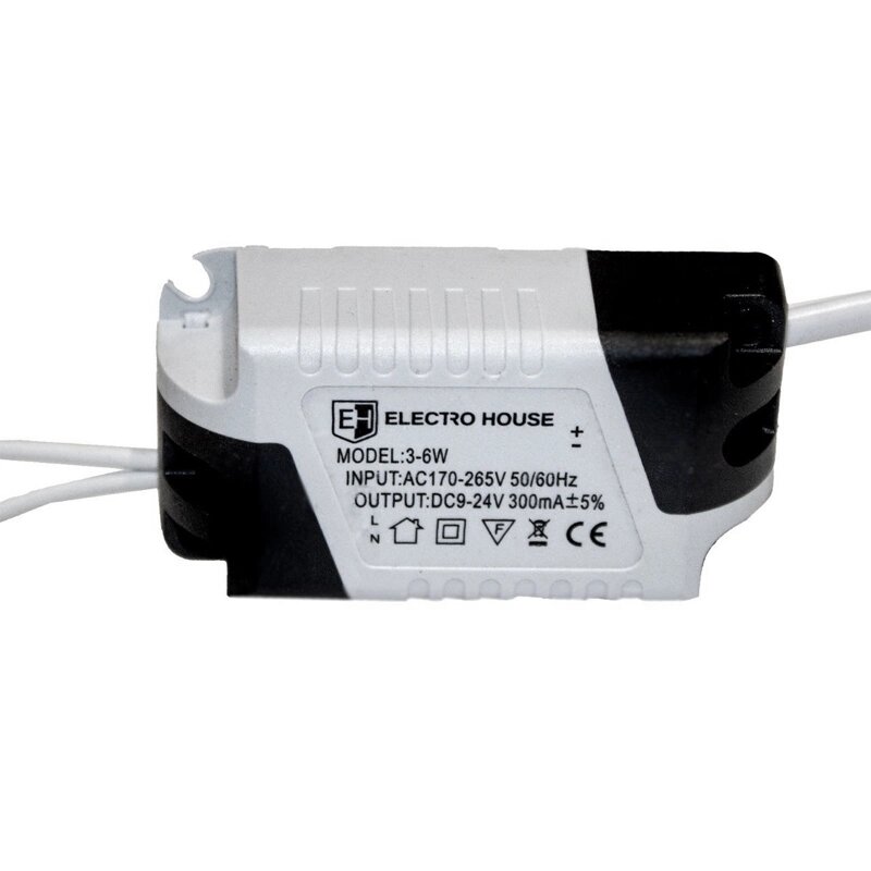 Драйвер для LED панелей 3-6 Вт Input: AC 175-265 В Output: DC9-24V 300mA від компанії інтернет-магазин "БИТПРОМТОРГ" - фото 1