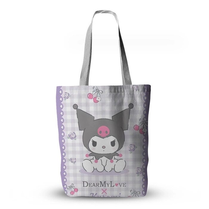 Екосумка шопер Bioworld Куромі Kuromi Моя Мелодія Onegai My Melody Dear My Love 33х39см (23248) від компанії інтернет-магазин "БИТПРОМТОРГ" - фото 1