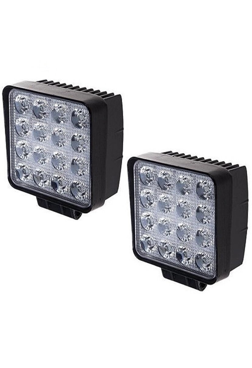 Фара прожектор OEM LML K1748M 16led 24w 85mm 85mm 2 шт (K1748M) від компанії інтернет-магазин "БИТПРОМТОРГ" - фото 1