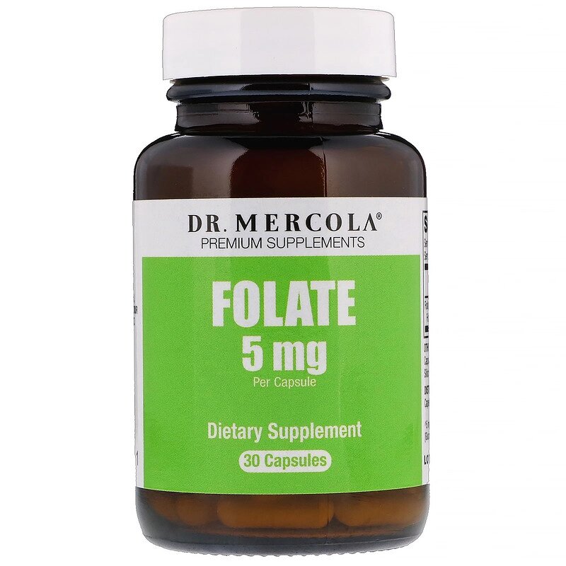 Фолат Folate Dr. Mercola 5 мг 30 капсул (30749) від компанії інтернет-магазин "БИТПРОМТОРГ" - фото 1