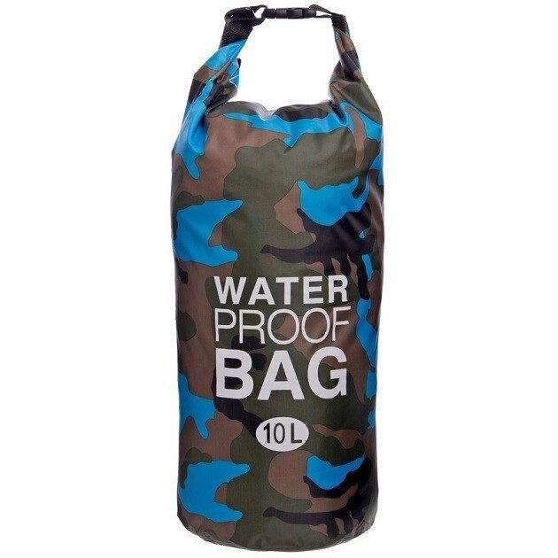 Гермомішок водонепроникний Waterproof Bag 10 л Синій Камуфляж (10602BC) від компанії інтернет-магазин "БИТПРОМТОРГ" - фото 1