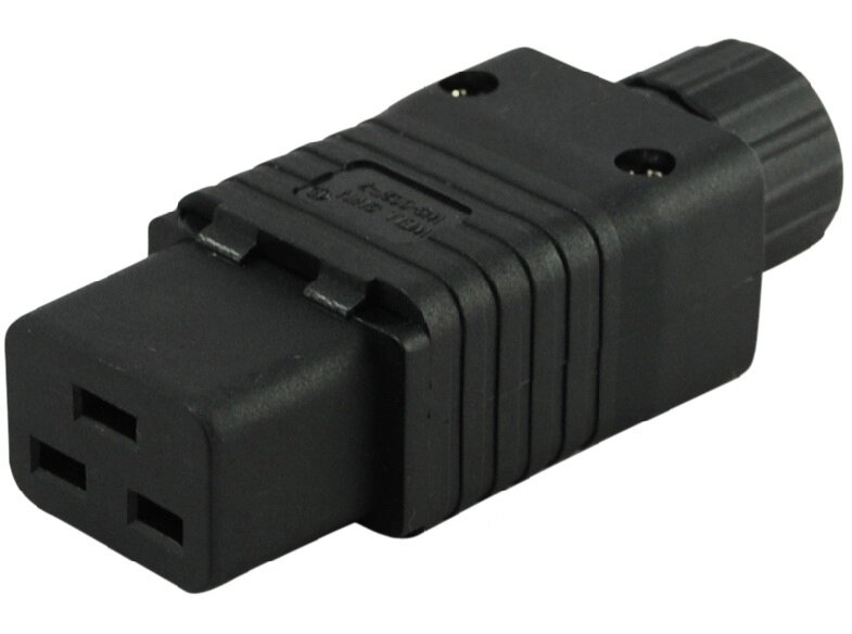 Гніздо Lucom FreeEnd-IEC (C19) Cordsize 3x2.5mm OD=10mm чорний (62.08.3768) від компанії інтернет-магазин "БИТПРОМТОРГ" - фото 1