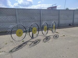 Граблі-ворушилки мотоблочні (мототракторні) з оцинкованою спицею 5 мм 1точка