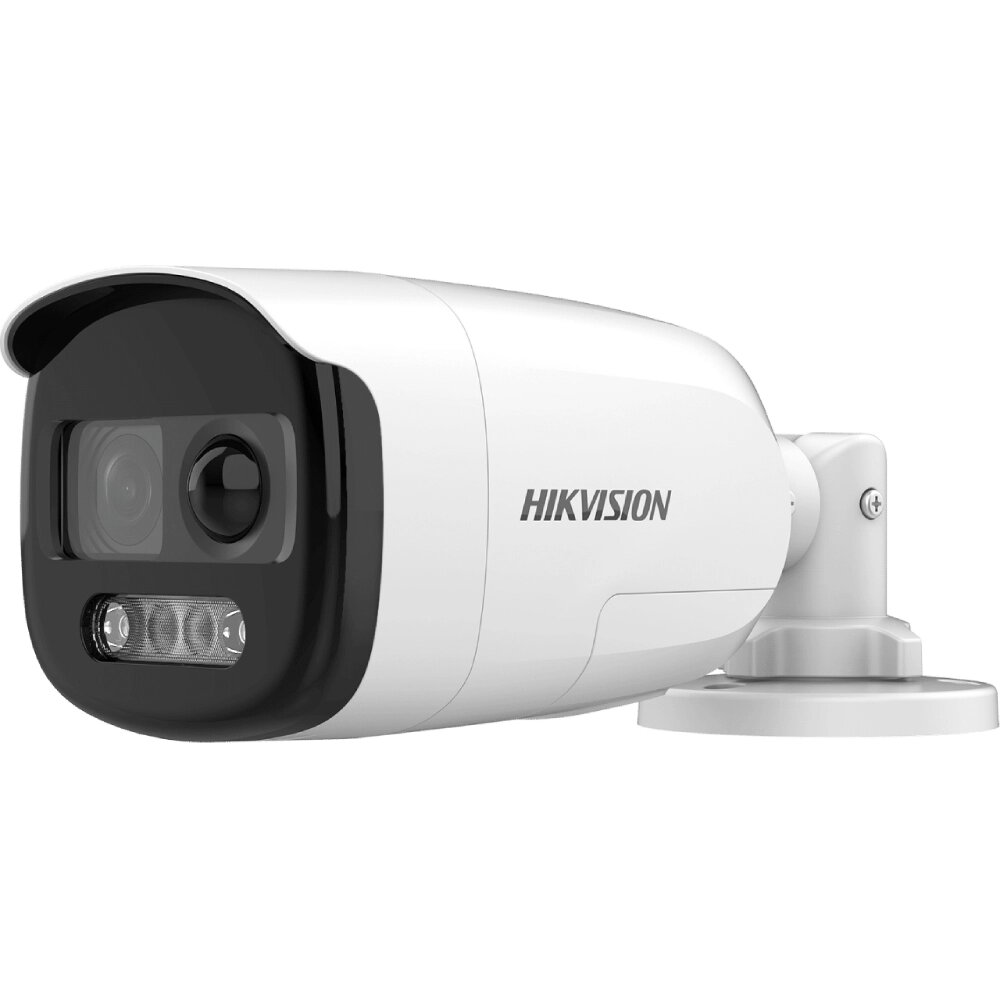 HD-TVI відеокамера 2 Мп Hikvision DS-2CE12DFT-PIRXOF (2.8 мм) ColorVu з PIR датчиком та сиреною для системи від компанії інтернет-магазин "БИТПРОМТОРГ" - фото 1