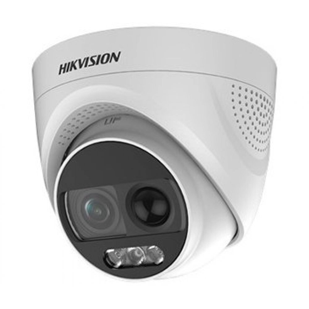 HD-TVI відеокамера 2 Мп Hikvision DS-2CE72DFT-PIRXOF (3.6 мм) ColorVu з PIR датчиком та сиреною для системи від компанії інтернет-магазин "БИТПРОМТОРГ" - фото 1