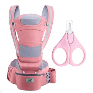 Хіпсит Baby Carrier 6 в 1 та манікюрні ножиці Рожевий (v-11912)