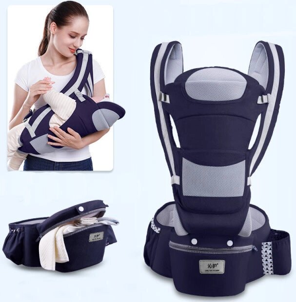 Хіпсіт BabyCarrier 6в1 та м'яка іграшка Пушин кет 23х25см (v-11986) від компанії інтернет-магазин "БИТПРОМТОРГ" - фото 1