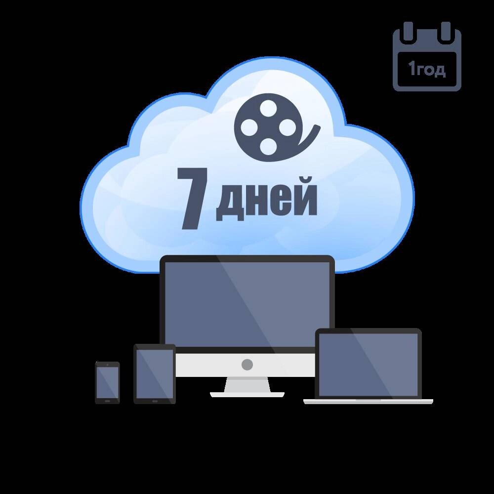 Хмарне зберігання для P2P камер ATIS на 1 рік із глибиною архіву 7 днів від компанії інтернет-магазин "БИТПРОМТОРГ" - фото 1