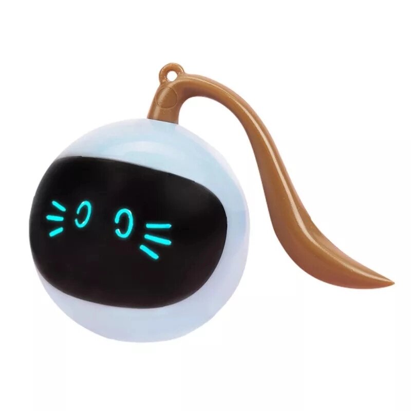 Іграшка для кішки Sundy CreZZzo USB smart м'яч-кулька з хаотичним рухом та підсвічуванням від компанії інтернет-магазин "БИТПРОМТОРГ" - фото 1
