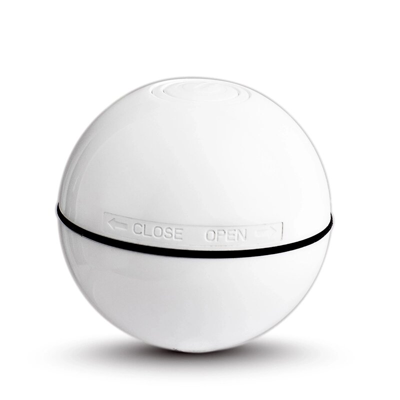 Іграшка для кішки Sundy USB smart м'яч-кулька з хаотичним рухом і червоною точкою, що випромінюється, Білий (301) від компанії інтернет-магазин "БИТПРОМТОРГ" - фото 1