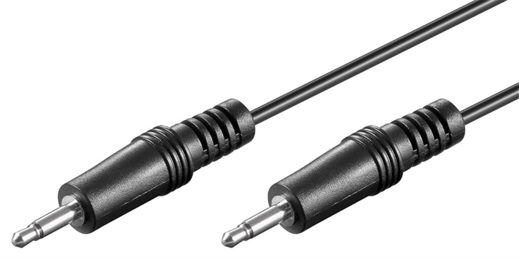 Кабель аудіо-адаптер Goobay Jack 3.5mm 2pin M/M (Mono) 1.5m AUX Nickel чорний (75.05.0460) від компанії інтернет-магазин "БИТПРОМТОРГ" - фото 1