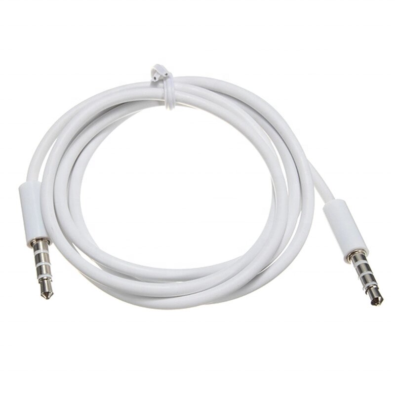 Кабель аудіо Lucom Jack 3.5mm 4pin M/M 1.0m OFC AUX Білий (62.09.8314) від компанії інтернет-магазин "БИТПРОМТОРГ" - фото 1