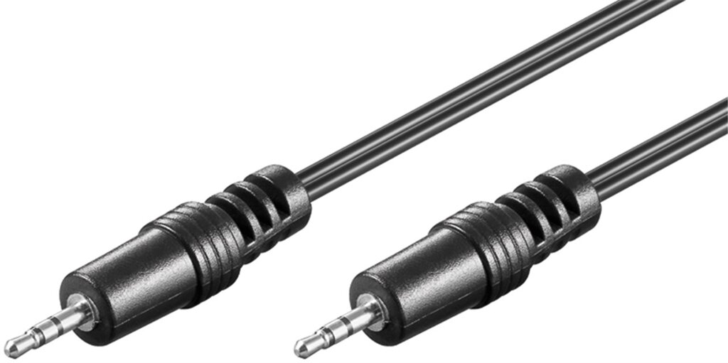 Кабель аудіо-сигнальний Goobay Jack 2.5mm 3pin M/M 1.5m Flat чорний (75.05.0457) від компанії інтернет-магазин "БИТПРОМТОРГ" - фото 1