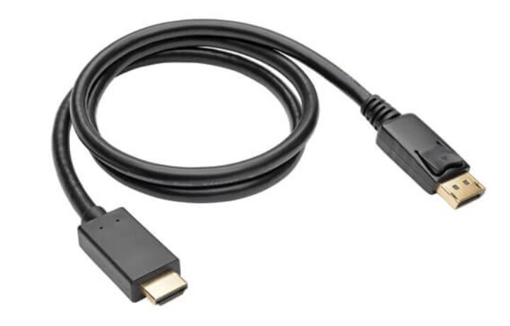 Кабель монітора-адаптер Gutbay DisplayPort-HDMI M/M (HDMIекран)  2.0m v1.1 1080p D=7.3mm чорний (78.01.4376) від компанії інтернет-магазин "БИТПРОМТОРГ" - фото 1