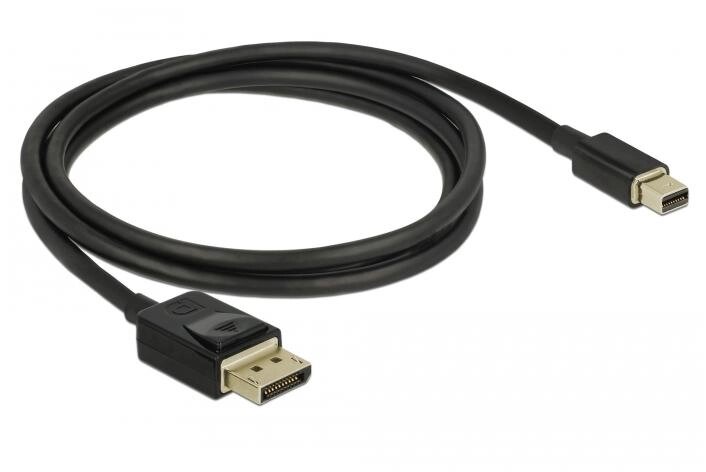 Кабель монітора-сигнальний Delock DisplayPort-mini M/M  1.0m v1.4 8K@60Hz 19pin D=4.5mm Cu чорний (70.08.4927) від компанії інтернет-магазин "БИТПРОМТОРГ" - фото 1