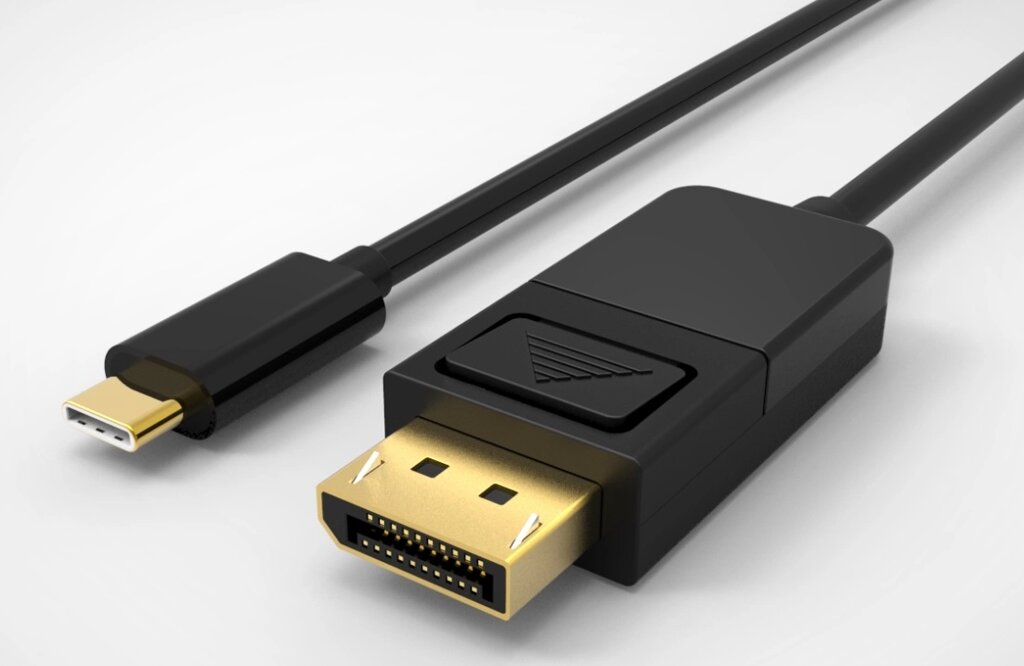 Кабель монітора-сигнальний Gutbay USB Type-C-DisplayPort M/M  2.0m (DP-alt-Mode) v1.2 4K@60Hz Cu чорний (78.01.2950) від компанії інтернет-магазин "БИТПРОМТОРГ" - фото 1