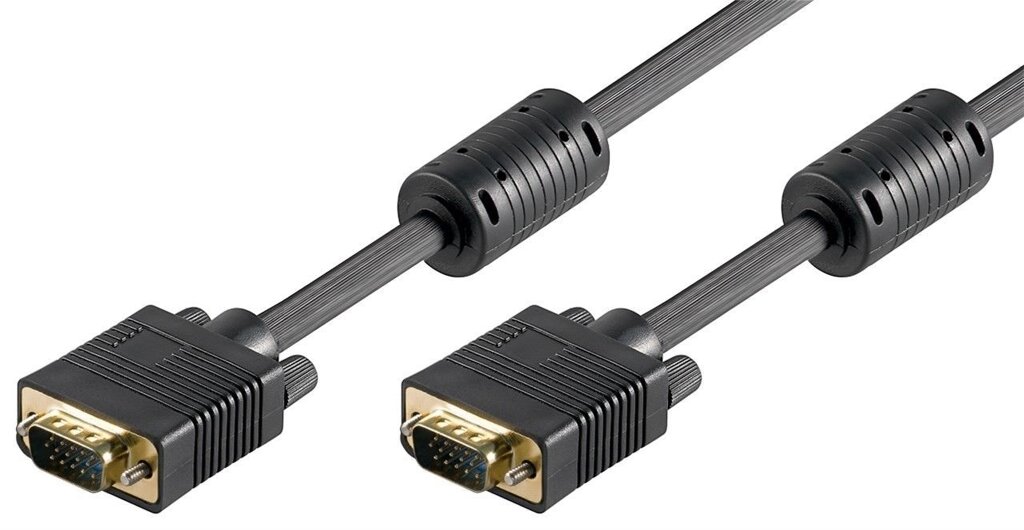 Кабель монітора-сигнальний Gutbay VGA HD15 M/M 15.0m D=8.0mm Ferrite AWG28 Gold чорний (78.01.4461) від компанії інтернет-магазин "БИТПРОМТОРГ" - фото 1