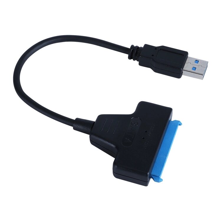 Кабель пристроїв-адаптер Lucom USB3.0 A-SATA 22p адаптер HDD 0.20m 5Gbps чорний (62.09.8001) від компанії інтернет-магазин "БИТПРОМТОРГ" - фото 1