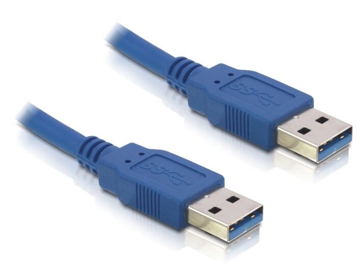 Кабель пристроїв Delock USB3.0 A M/M  1.0m AWG24+28 D=5.5mm Cu синій (70.08.2534) від компанії інтернет-магазин "БИТПРОМТОРГ" - фото 1