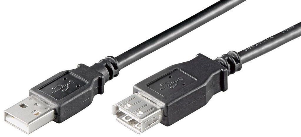 Кабель пристроїв-подовжувач Gutbay USB2.0 A M/F  1.8m AWG24+28 2xShielded D=4.2mm Cu чорний (78.01.2806) від компанії інтернет-магазин "БИТПРОМТОРГ" - фото 1