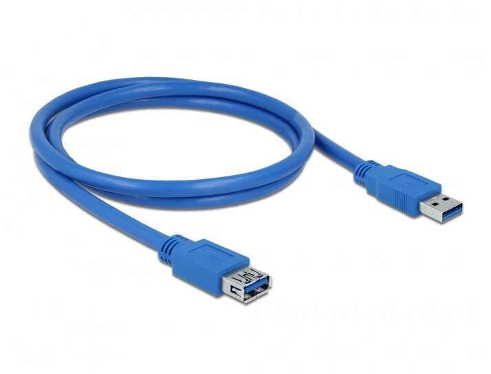 Кабель пристроїв-подовжувач Gutbay USB3.0 A M/F  1.0m AWG24+28 3xShielding D=4.5mm Cu синій (78.01.2924) від компанії інтернет-магазин "БИТПРОМТОРГ" - фото 1