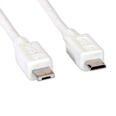 Кабель пристроїв Roline USB2.0 microA-microB M/M  1.8m білий (11.02.8751) від компанії інтернет-магазин "БИТПРОМТОРГ" - фото 1