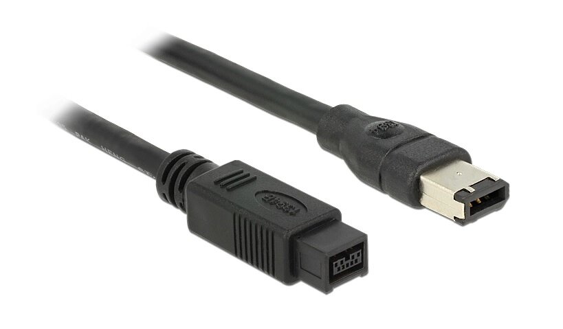 Кабель відео-сигнальний Delock FireWire 9p-6p M/M  2.0m AWG24+28 D=6.0mm 400Mbps чорний (70.08.2596) від компанії інтернет-магазин "БИТПРОМТОРГ" - фото 1