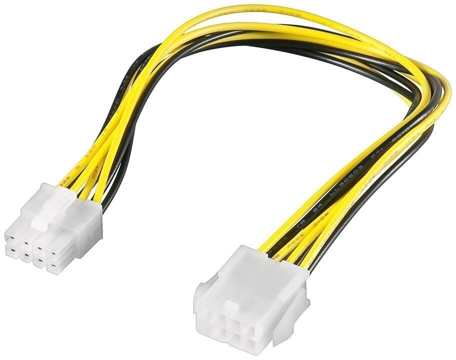 Кабель живлення-подовжувач Delock ATX (EPS) 8p M/F 0.30m MB/CPU 12V AWG20(70.08.3342) від компанії інтернет-магазин "БИТПРОМТОРГ" - фото 1