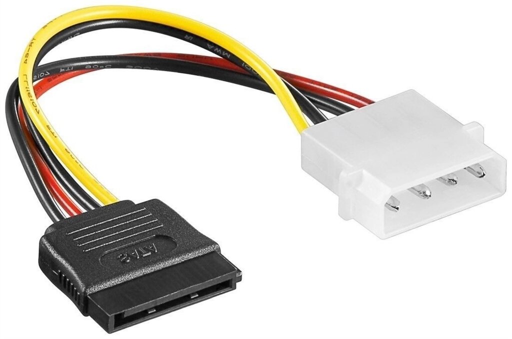 Кабель живлення внутрішній Lucom MoleX-SATA 15p M/F 0.15m прямий 4pin (62.09.8030) від компанії інтернет-магазин "БИТПРОМТОРГ" - фото 1