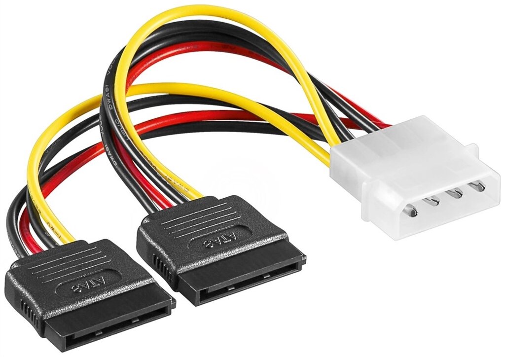 Кабель живлення внутрішній Lucom MoleX-SATA 15px2 M/F 0.20m різнобарвний (62.09.8148) від компанії інтернет-магазин "БИТПРОМТОРГ" - фото 1