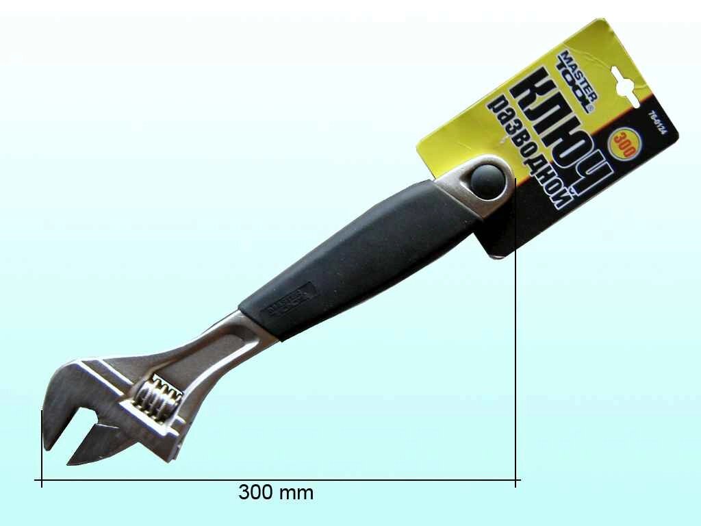 Ключ роззв. гумова ручка ( 300мм ) 76-0124 ТМ MASTER TOOL від компанії інтернет-магазин "БИТПРОМТОРГ" - фото 1