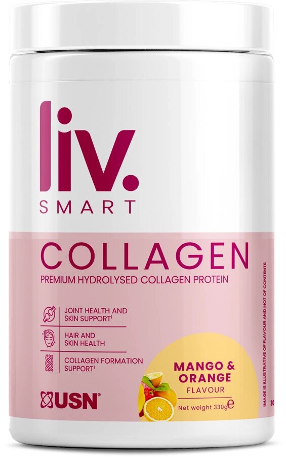 Колаген USN LivSmart Collagen Mango Orange 330 г (26970) від компанії інтернет-магазин "БИТПРОМТОРГ" - фото 1