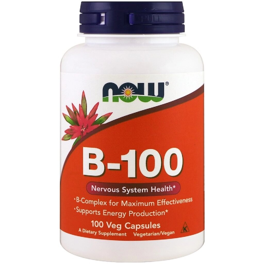 Комплекс B-100, Now Foods, 100 Вегетаріанських капсул. від компанії інтернет-магазин "БИТПРОМТОРГ" - фото 1