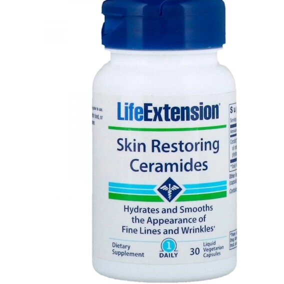 Комплекс для шкіри, волосся, нігтів Life Extension Skin Restoring Ceramides 30 Liquid Vcaps від компанії інтернет-магазин "БИТПРОМТОРГ" - фото 1