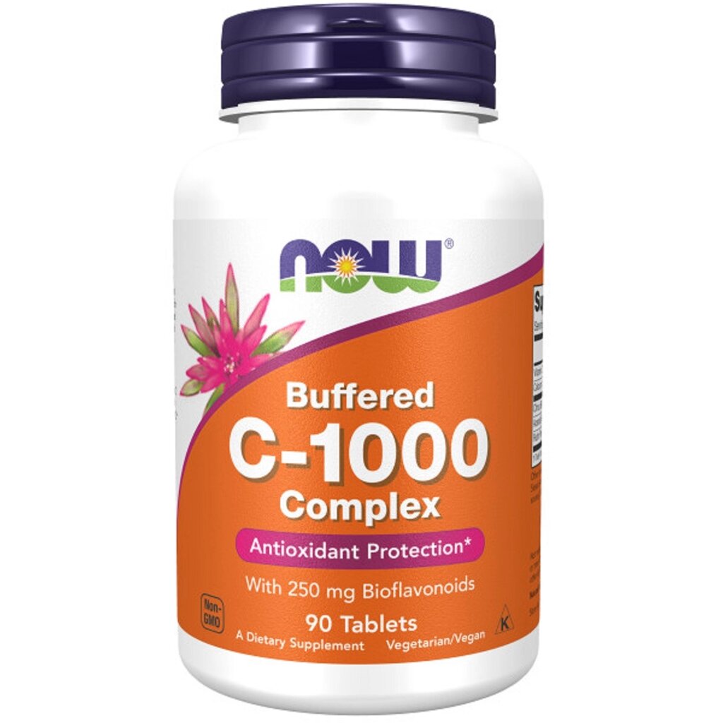 Комплекс Now Foods Вітаміну C-1000 з 250 мг біофлавоноїдів Complex C-1000 With 250 mg Bioflavonoids 90 таблеток від компанії інтернет-магазин "БИТПРОМТОРГ" - фото 1