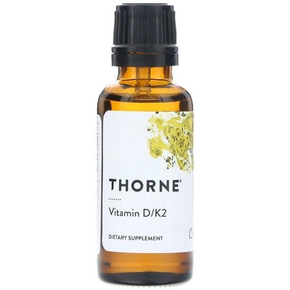 Комплекс Вітамін D3+K2 Thorne Research Vitamin D/K2, 1 fl oz 30 ml від компанії інтернет-магазин "БИТПРОМТОРГ" - фото 1