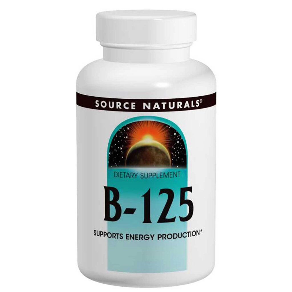 Комплекс вітамінів групи B Source Naturals 125 мг 60 пігулок (SN0425) від компанії інтернет-магазин "БИТПРОМТОРГ" - фото 1