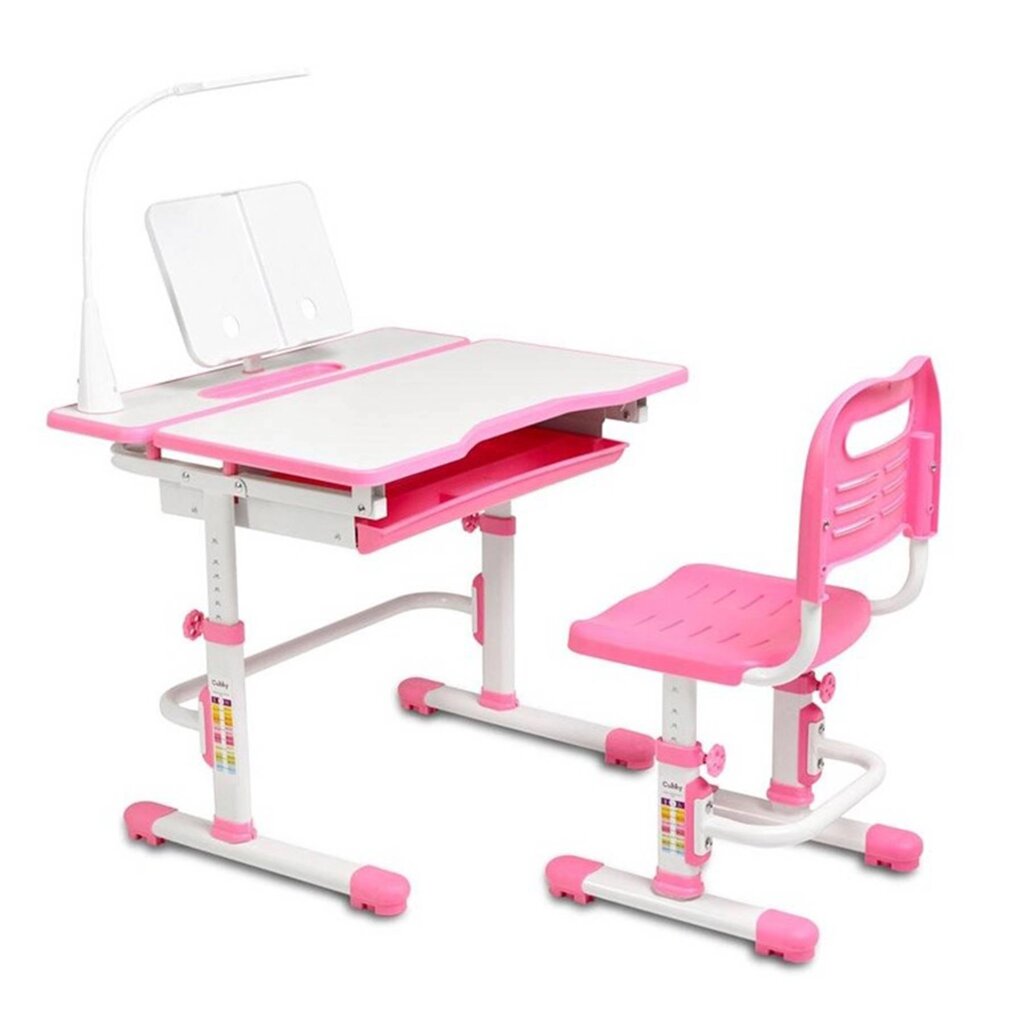 Комплект дитячих меблів парта та стілець-трансформери Cubby Botero 780 x 588 x 540-760 мм Pink від компанії інтернет-магазин "БИТПРОМТОРГ" - фото 1