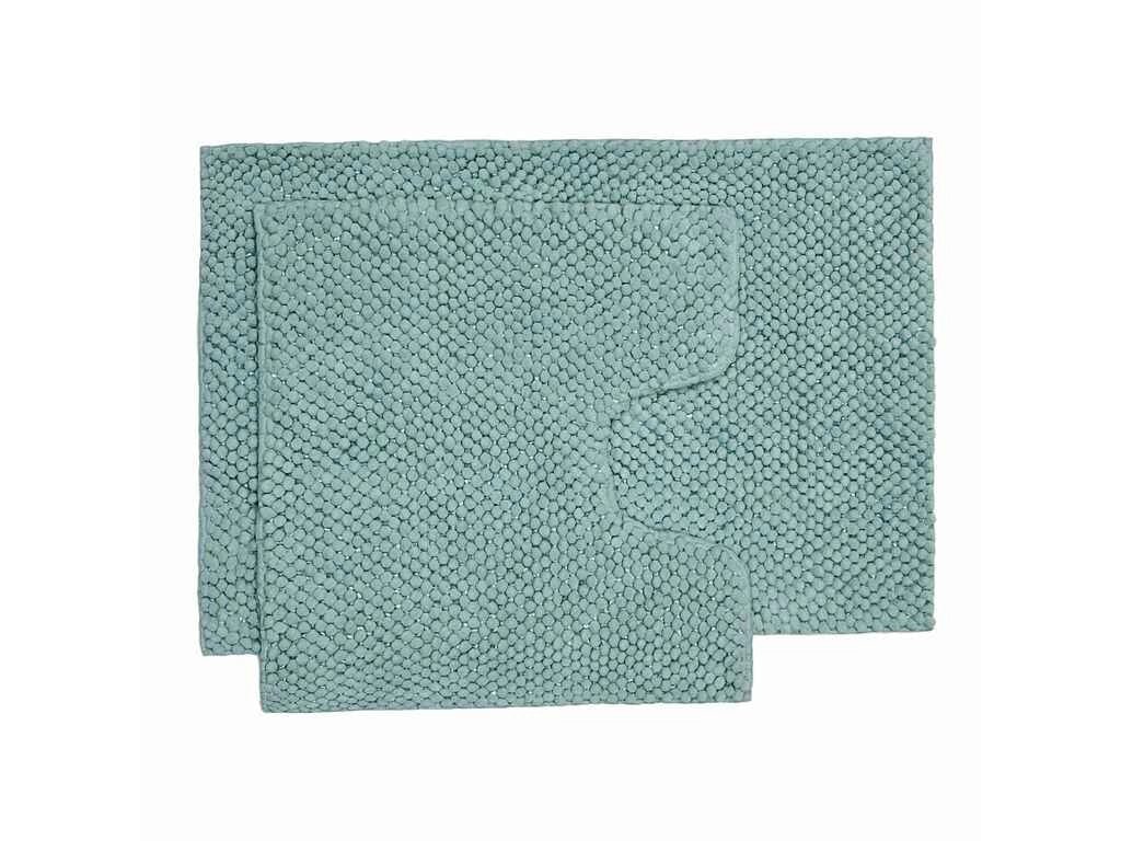 Комплект килимків для ванної кімнати 55*5050*80см крижаний зелений АНАНАС ТМ DARIANA від компанії інтернет-магазин "БИТПРОМТОРГ" - фото 1