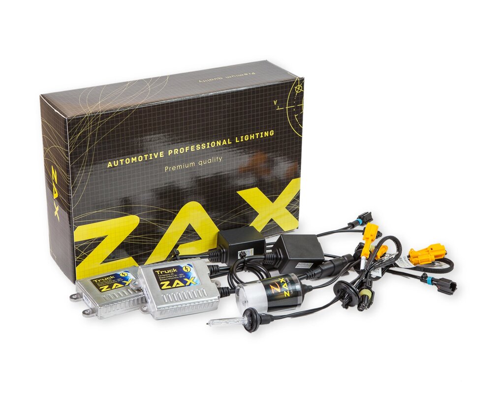 Комплект ксенону ZAX Truck 35W 9-32V H27 (880, 881) Ceramic 3000K від компанії інтернет-магазин "БИТПРОМТОРГ" - фото 1