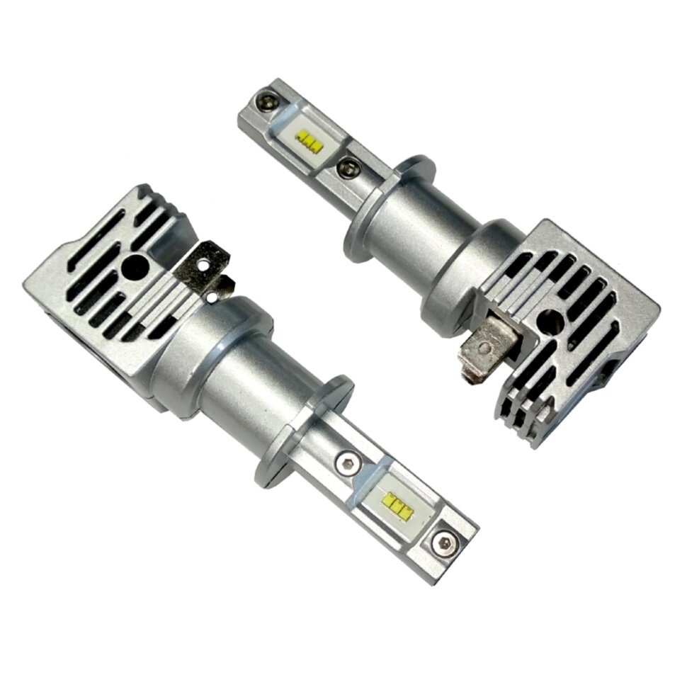 Комплект LED ламп HeadLight M3 H3 (Pk22s) 27W 9-32V 6000K з активним охолодженням від компанії інтернет-магазин "БИТПРОМТОРГ" - фото 1