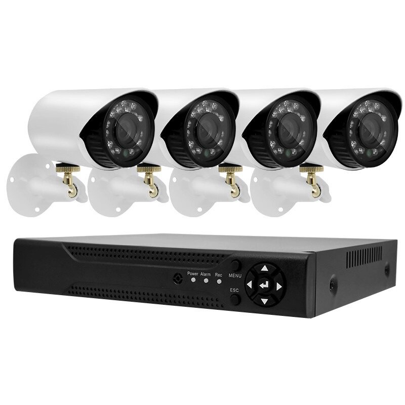 Комплект відеоспостереження 4 камери та реєстратор DVR Gibrid KIT 520 AHD 4ch 4.0MP H. 264 з датчиком руху від компанії інтернет-магазин "БИТПРОМТОРГ" - фото 1