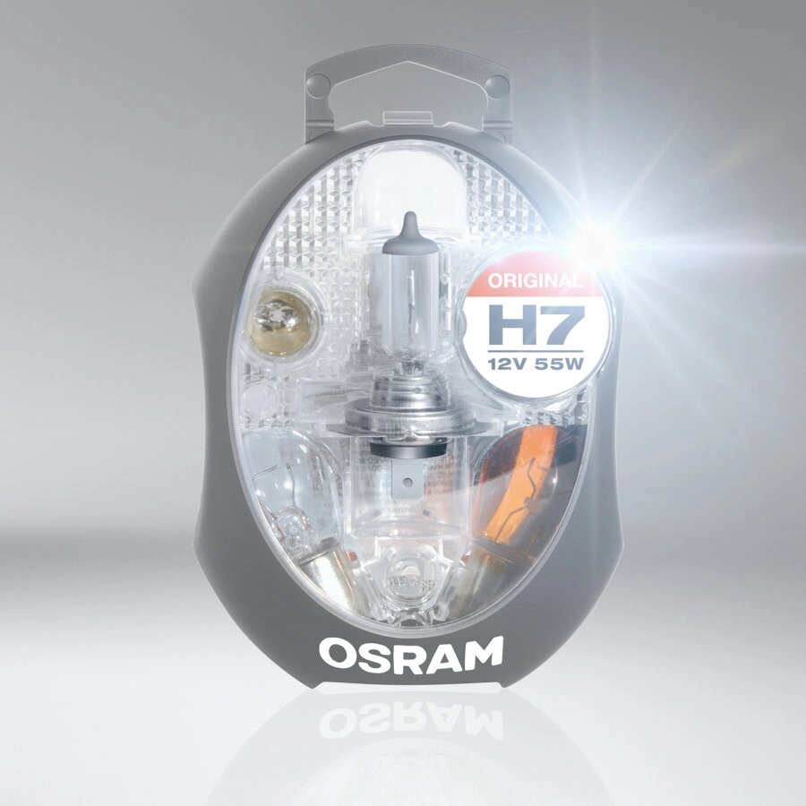 Комплект запасних ламп для легкових автомобілів OSRAM CLK H7 від компанії інтернет-магазин "БИТПРОМТОРГ" - фото 1