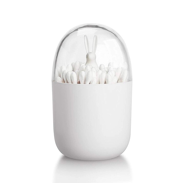 Контейнер для ватних паличок Cotton Buds Кролик Білий (surh124003) від компанії інтернет-магазин "БИТПРОМТОРГ" - фото 1