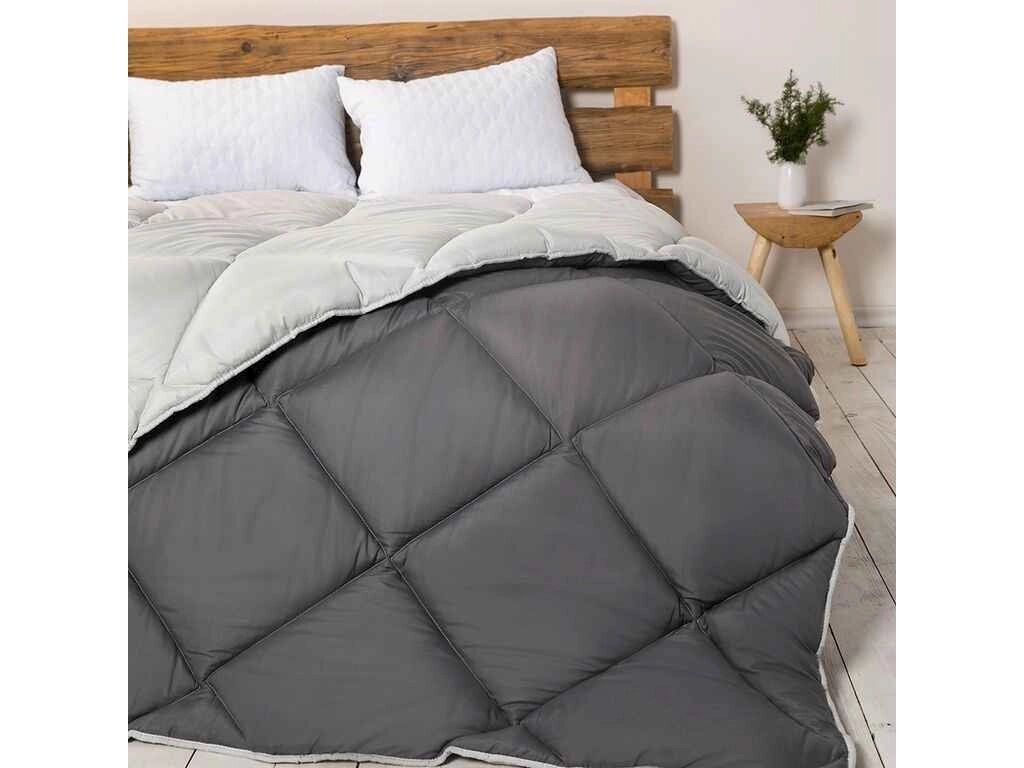 Ковдра 150*205 силіконізоване волокно ALASKA (450г/м2) (microfiber) Сірий комбінований ТМ ТЕП від компанії інтернет-магазин "БИТПРОМТОРГ" - фото 1