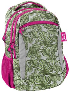 Барвисті жіночий рюкзак Paso Barbie Tropical Leaves BAL-2808 25L Різнокольоровий