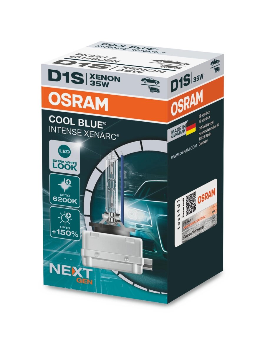 Ксенонова лампа Osram D1S 35W PK32d-2 Cool Blue Intense Next Gen (66140CBN) від компанії інтернет-магазин "БИТПРОМТОРГ" - фото 1